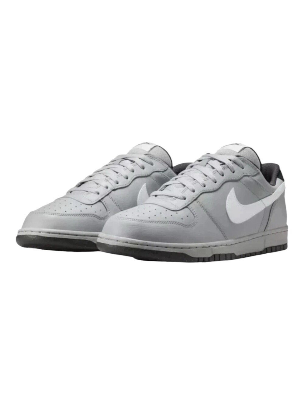 Nike Big Nike Low Men's Court GREY SMOKE 355152-017 Basketball Shoes Size 11 NEW